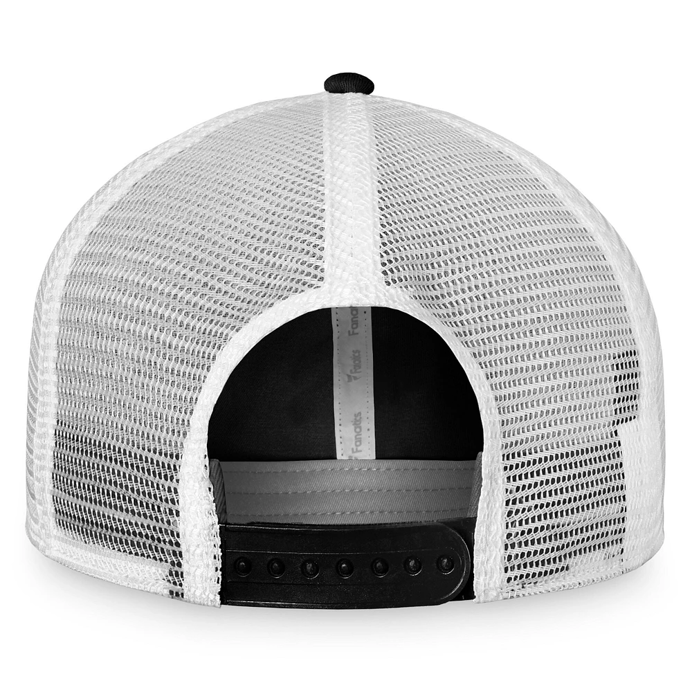 Men's Fanatics Black/White San Francisco Giants Team Core Unstructured Trucker Adjustable Hat