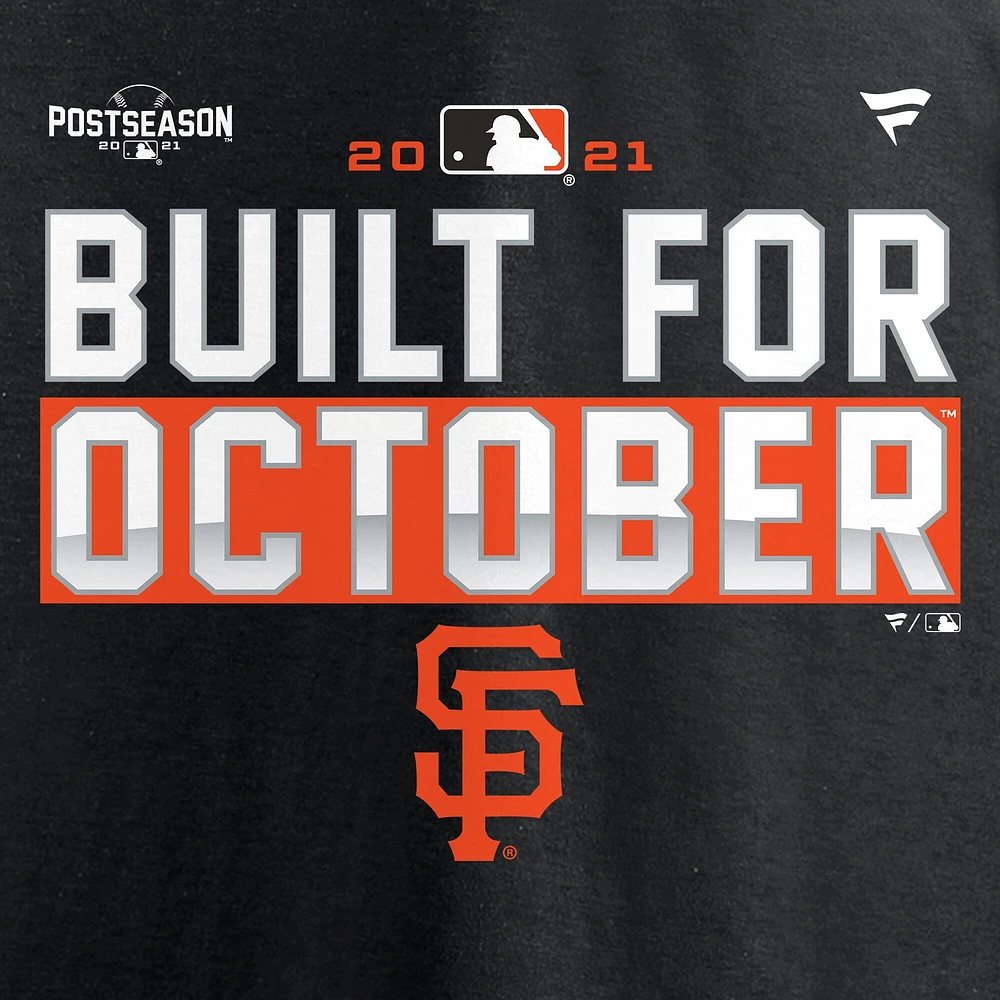 Men's Fanatics Black San Francisco Giants 2021 Postseason Locker Room T-Shirt