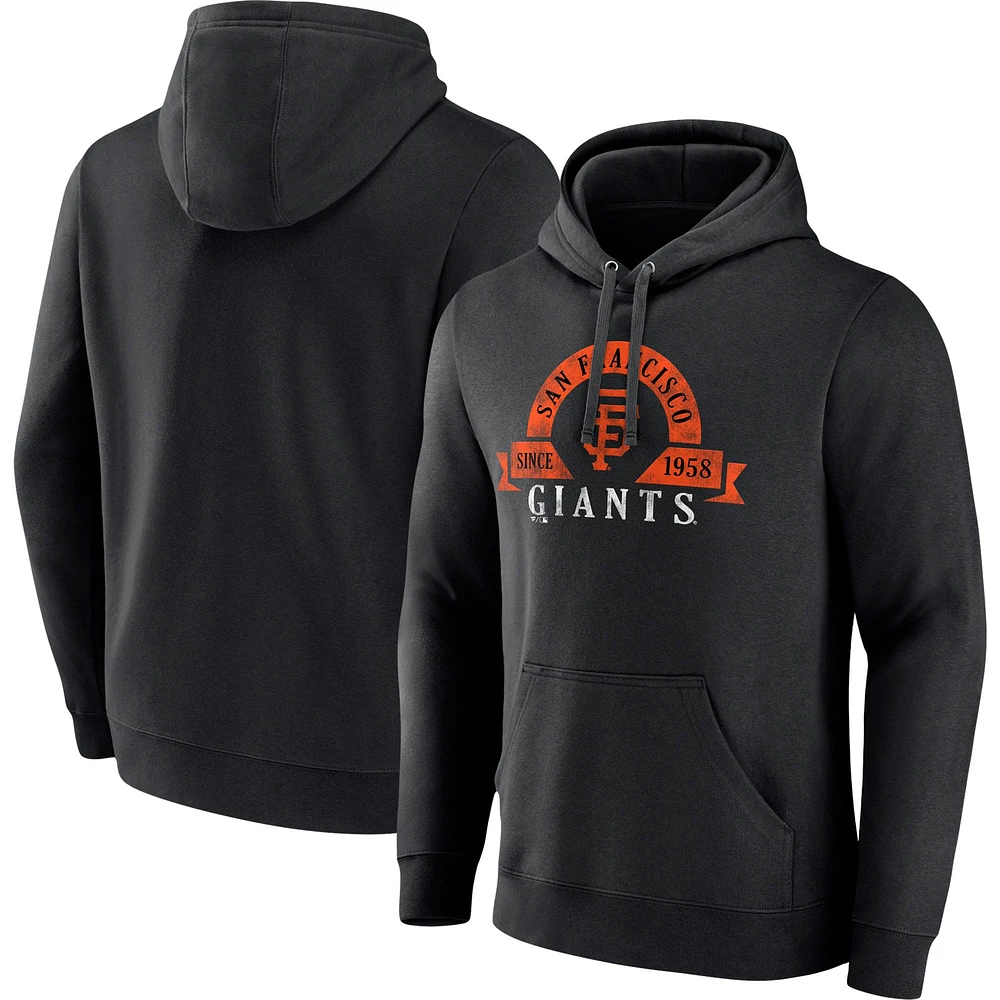 Men's Fanatics Black San Francisco Giants Big & Tall Utility Pullover Hoodie