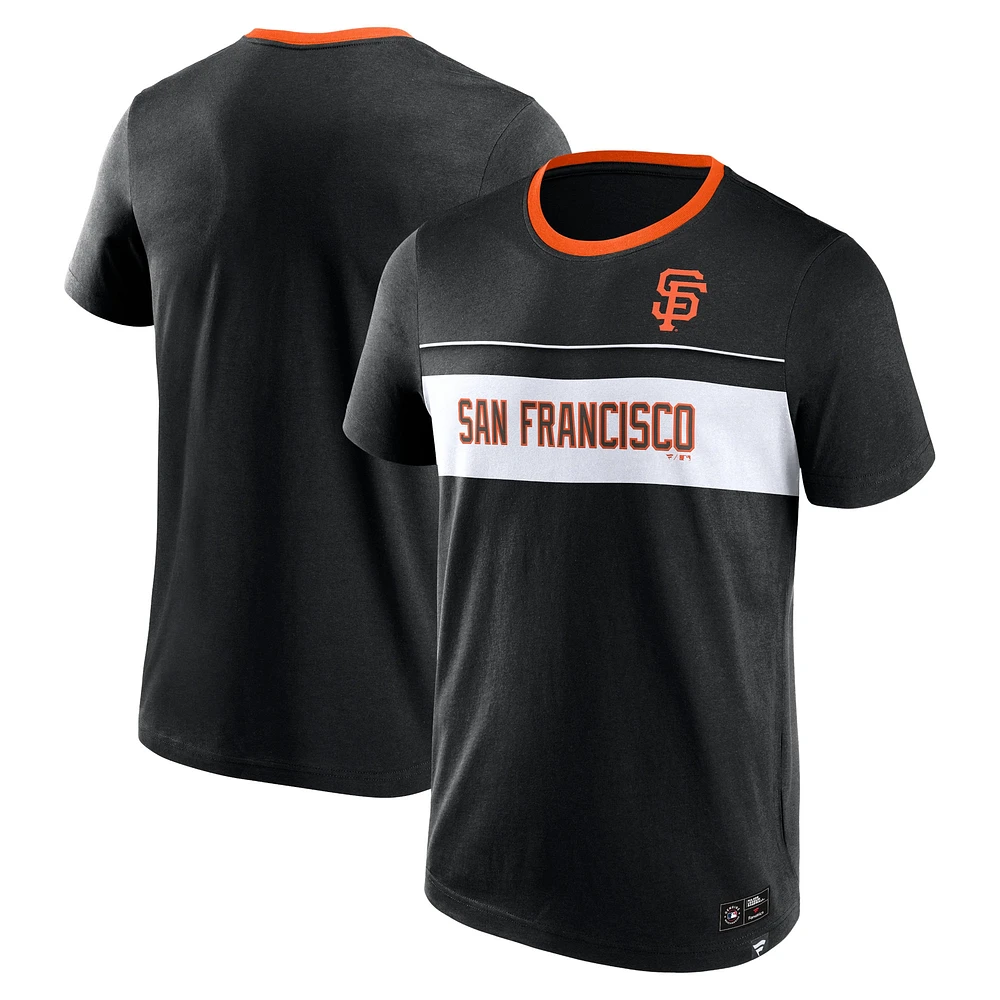 T-shirt noir Fanatics pour hommes des Giants de San Francisco revendique la victoire