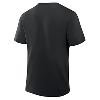Men's Fanatics Black San Francisco Giants Clubhouse Legacy Side Swipe T-Shirt