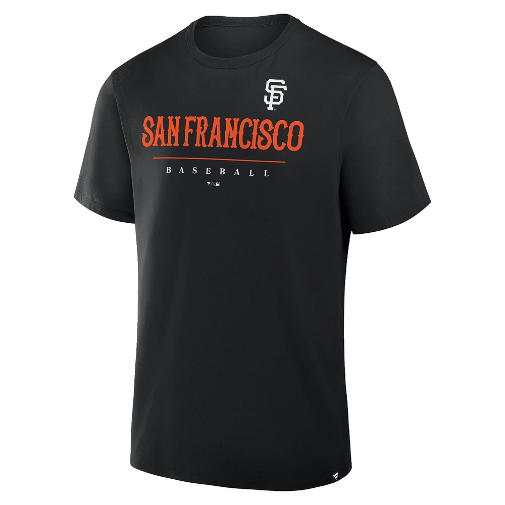 Men's Fanatics Black San Francisco Giants Color Pop Legacy Clubhouse T-Shirt