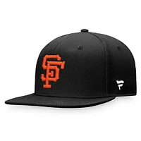 Casquette Snapback Core Snapback Fanatics pour hommes, San Francisco Giants, collection Cooperstown, noire