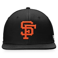 Men's Fanatics Black San Francisco Giants Cooperstown Collection Core Snapback Hat