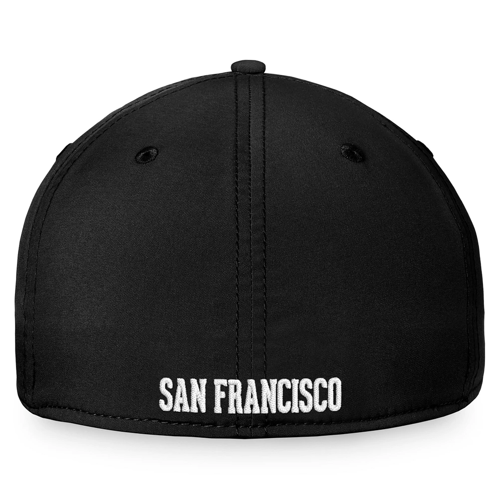 Casquette Fanatics noire San Francisco Giants Cooperstown Core Flex pour hommes