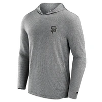 Men's Fanatics Black San Francisco Giants Front Office Tech Lightweight Hoodie T-Shirt