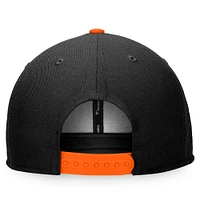 Fanatics pour hommes noirs San Francisco Giants Iconic Old English - Casquette Snapback