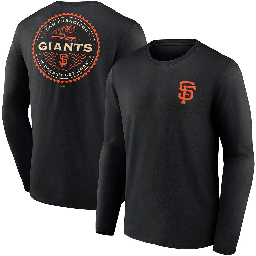 Men's Fanatics Black San Francisco Giants It Doesn't Get More Hometown Collection Long Sleeve T-Shirt