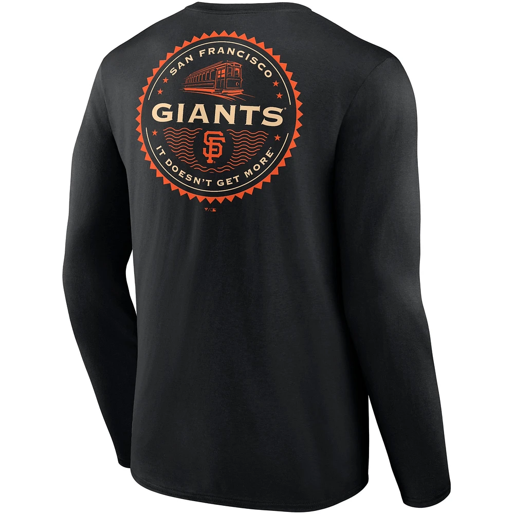 Men's Fanatics Black San Francisco Giants It Doesn't Get More Hometown Collection Long Sleeve T-Shirt