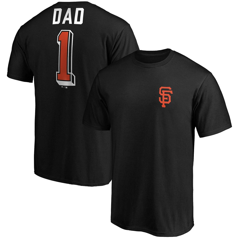 T-shirt noir de l'équipe numéro un des papas Giants San Francisco Fanatics pour hommes