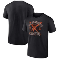 T-shirt noir Second Wind Fanatics pour hommes des Giants de San Francisco