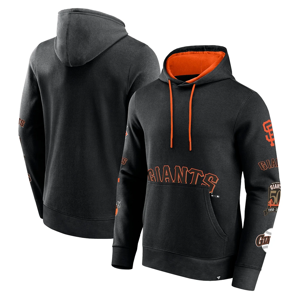 Men's Fanatics Black San Francisco Giants Wild Winner Pullover Hoodie