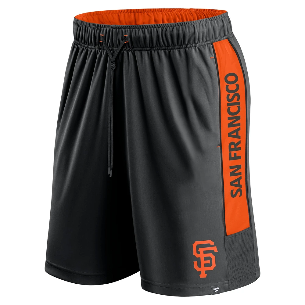 Short noir Fanatics pour hommes des Giants de San Francisco remporte le match Defender