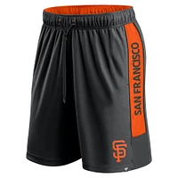 Short noir Fanatics pour hommes des Giants de San Francisco remporte le match Defender