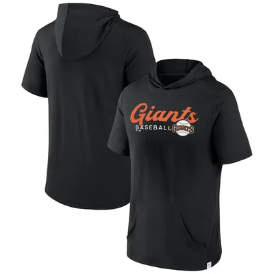 Men's Fanatics Branded Black San Francisco Giants Short Sleeve Hoodie T-Shirt