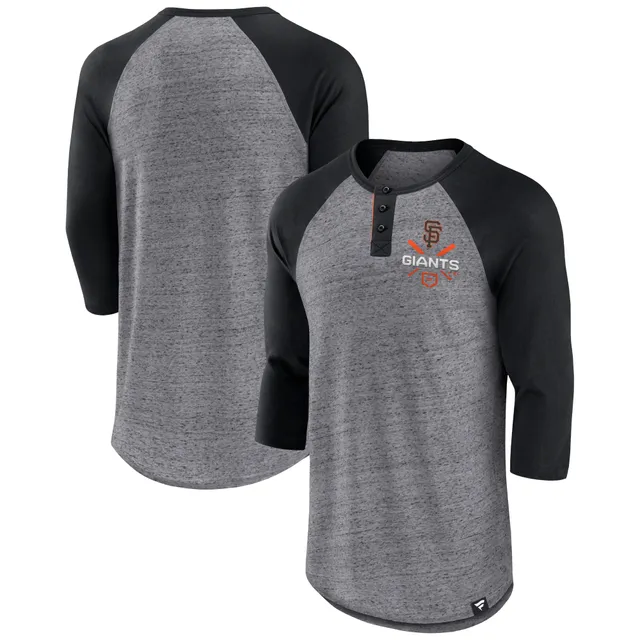 NFL x Darius Rucker Collection by Fanatics Giants Washed Raglan Henley  T-Shirt