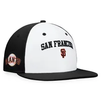 Men's Fanatics Branded Black/Orange San Francisco Giants Big Logo Two-Tone Snapback Hat