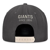 Casquette ajustable Fanatics pour homme, couleur anthracite, San Francisco Giants