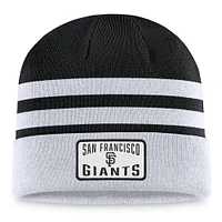 Bonnet en tricot à revers Fanatics gris San Francisco Giants pour hommes