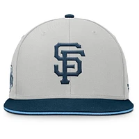 Men's Fanatics Gray San Francisco Giants Knuckleball Snapback Hat