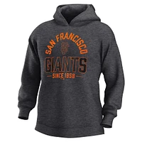 Men's Fanatics  Heather Charcoal San Francisco Giants Fleece Pullover Hoodie