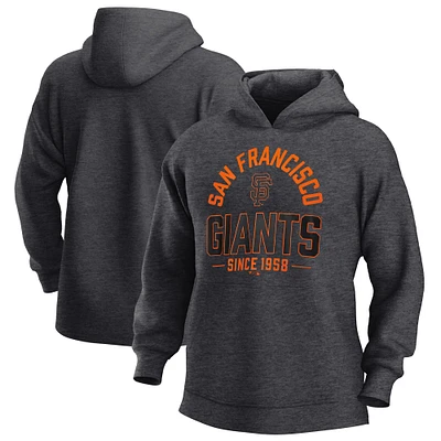Men's Fanatics  Heather Charcoal San Francisco Giants Fleece Pullover Hoodie