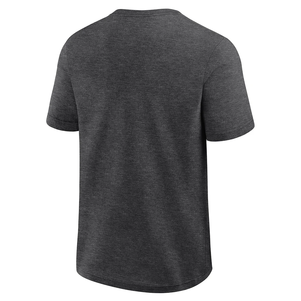 Men's Fanatics Heather Charcoal San Francisco Giants Top Notch T-Shirt