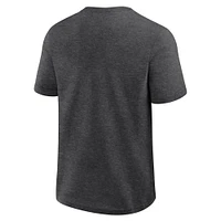 Men's Fanatics Heather Charcoal San Francisco Giants Top Notch T-Shirt