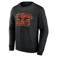 Men's Fanatics Heathered Black San Francisco Giants Classic Move Pullover Sweatshirt