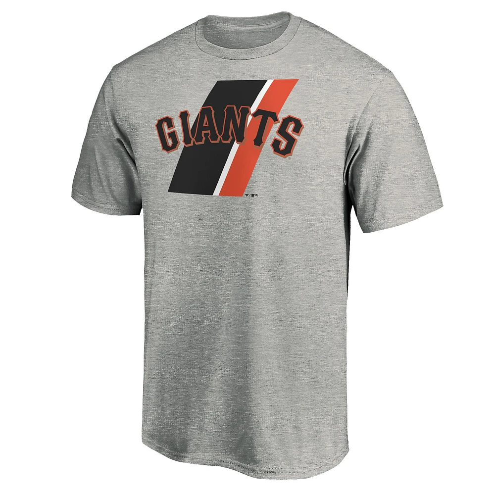 T-shirt fanatiques gris chiné de l'équipe préparation des Giants San Francisco pour hommes