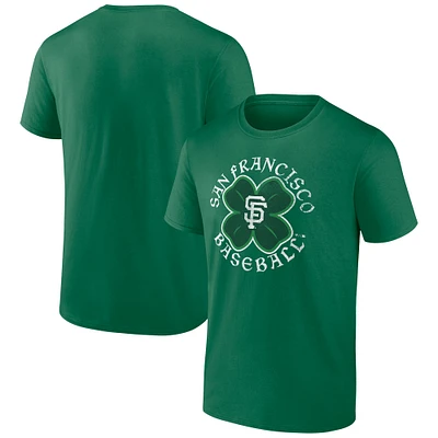 T-shirt fanatiques pour hommes Kelly Green San Francisco Giants Celtic Clover