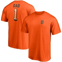 T-shirt orange de l'équipe numéro un des papas Giants San Francisco Fanatics pour hommes