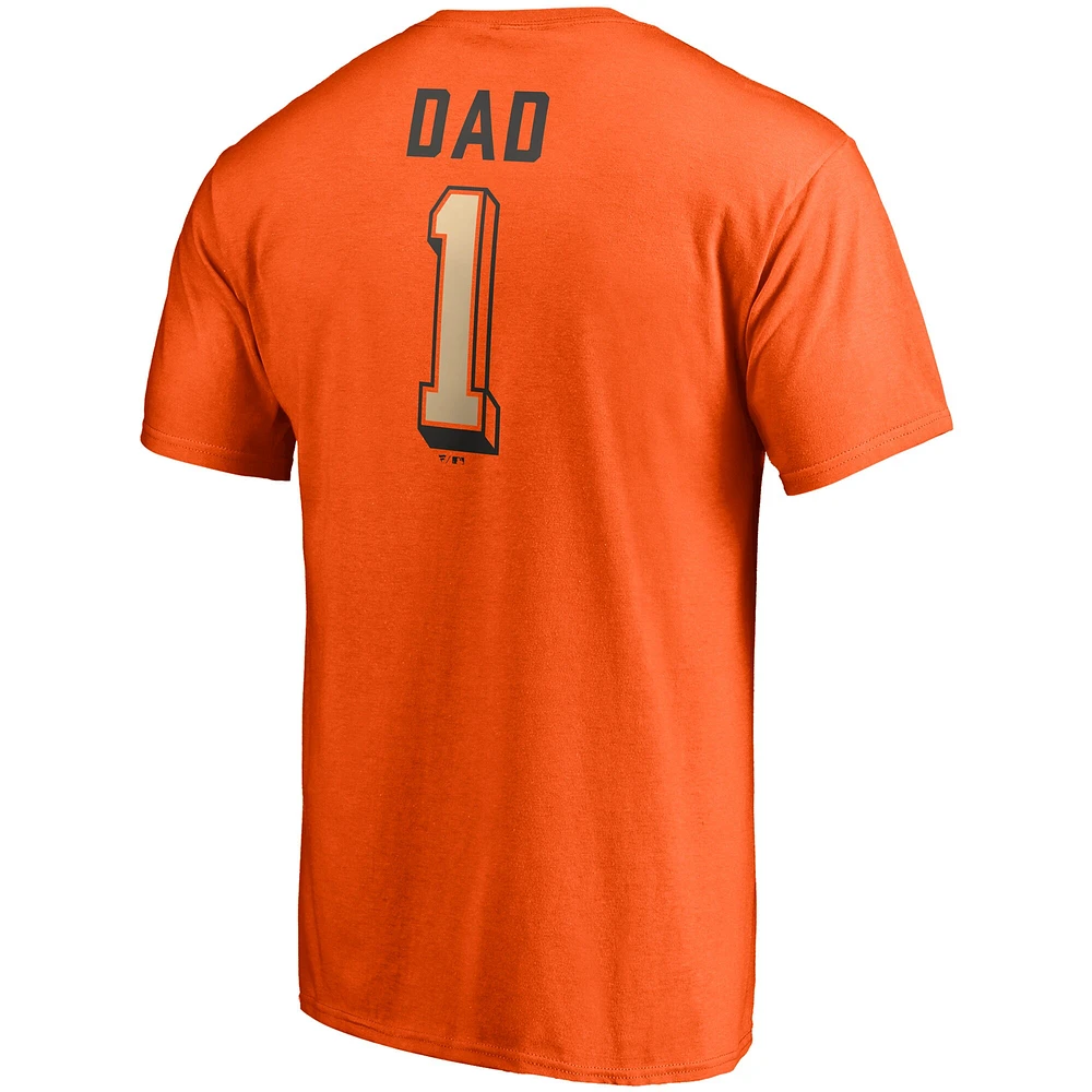 T-shirt orange de l'équipe numéro un des papas Giants San Francisco Fanatics pour hommes