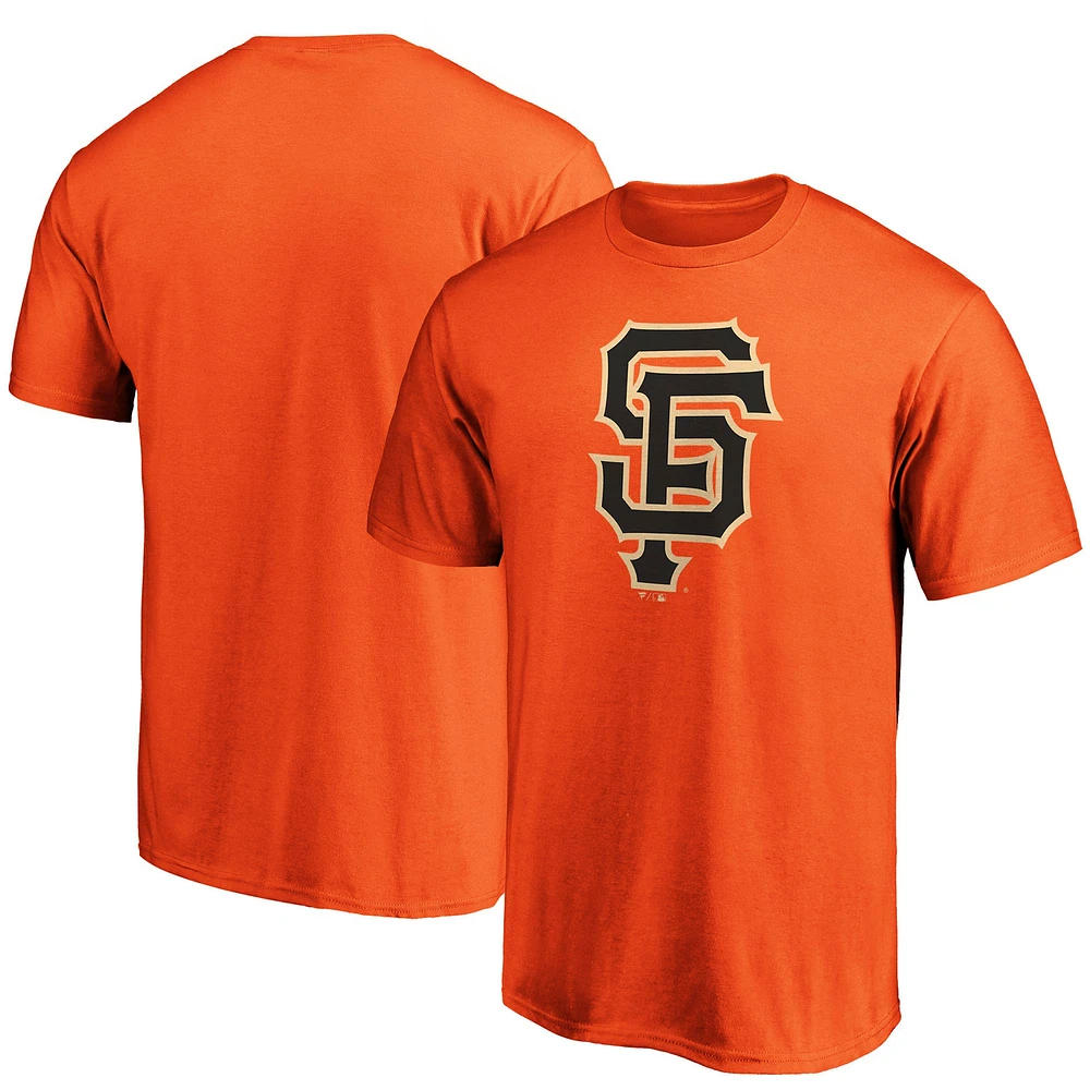 T-shirt orange avec logo officiel des Giants de San Francisco Fanatics pour hommes