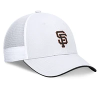 Men's Fanatics White San Francisco Giants Front Office Meshback Structured Adjustable Hat