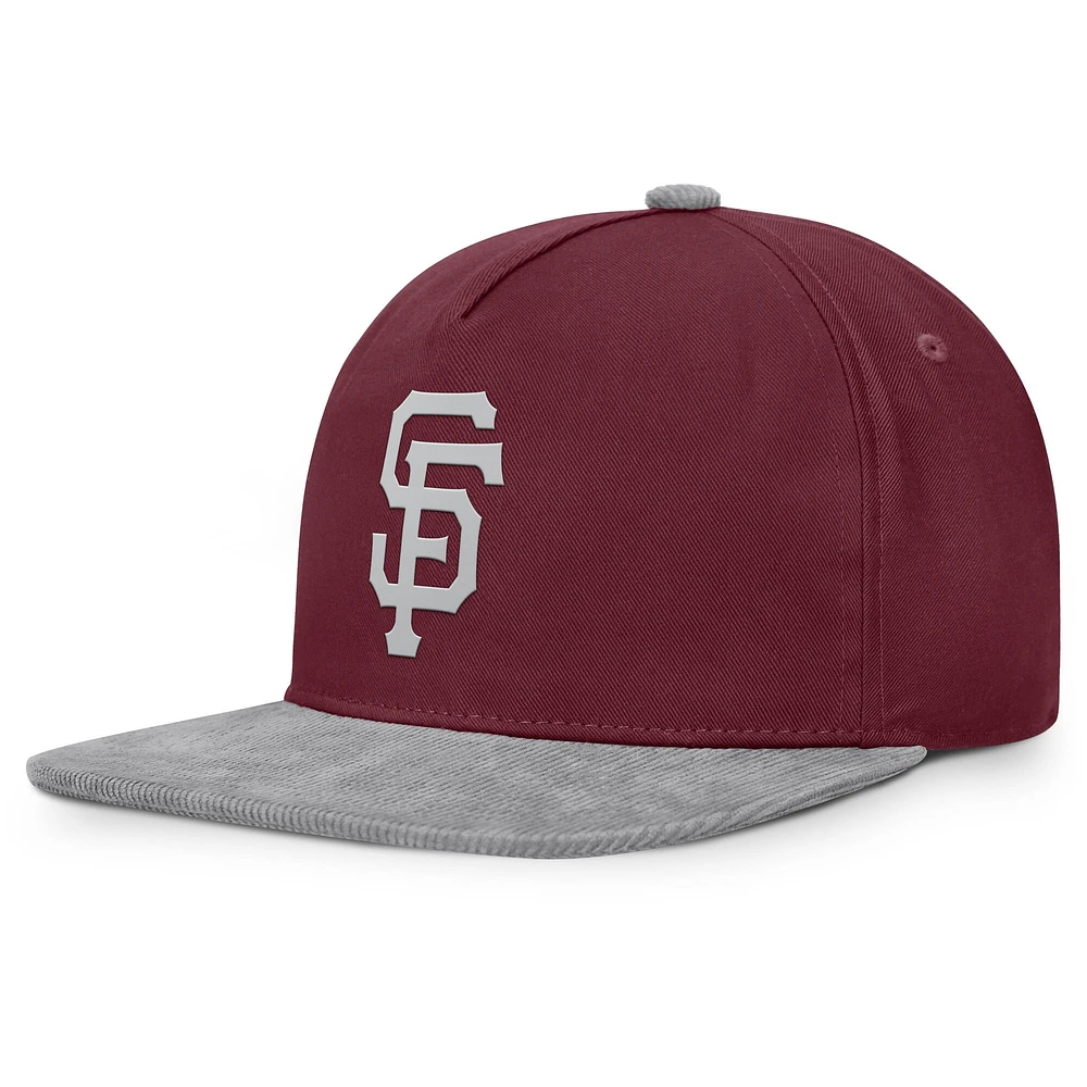 Casquette snapback Fanatics Wine pour hommes, San Francisco Giants Front Office