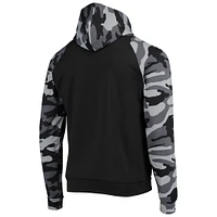 Sweat à capuche raglan FOCO Giants de San Francisco pour homme avec motif camouflage noir