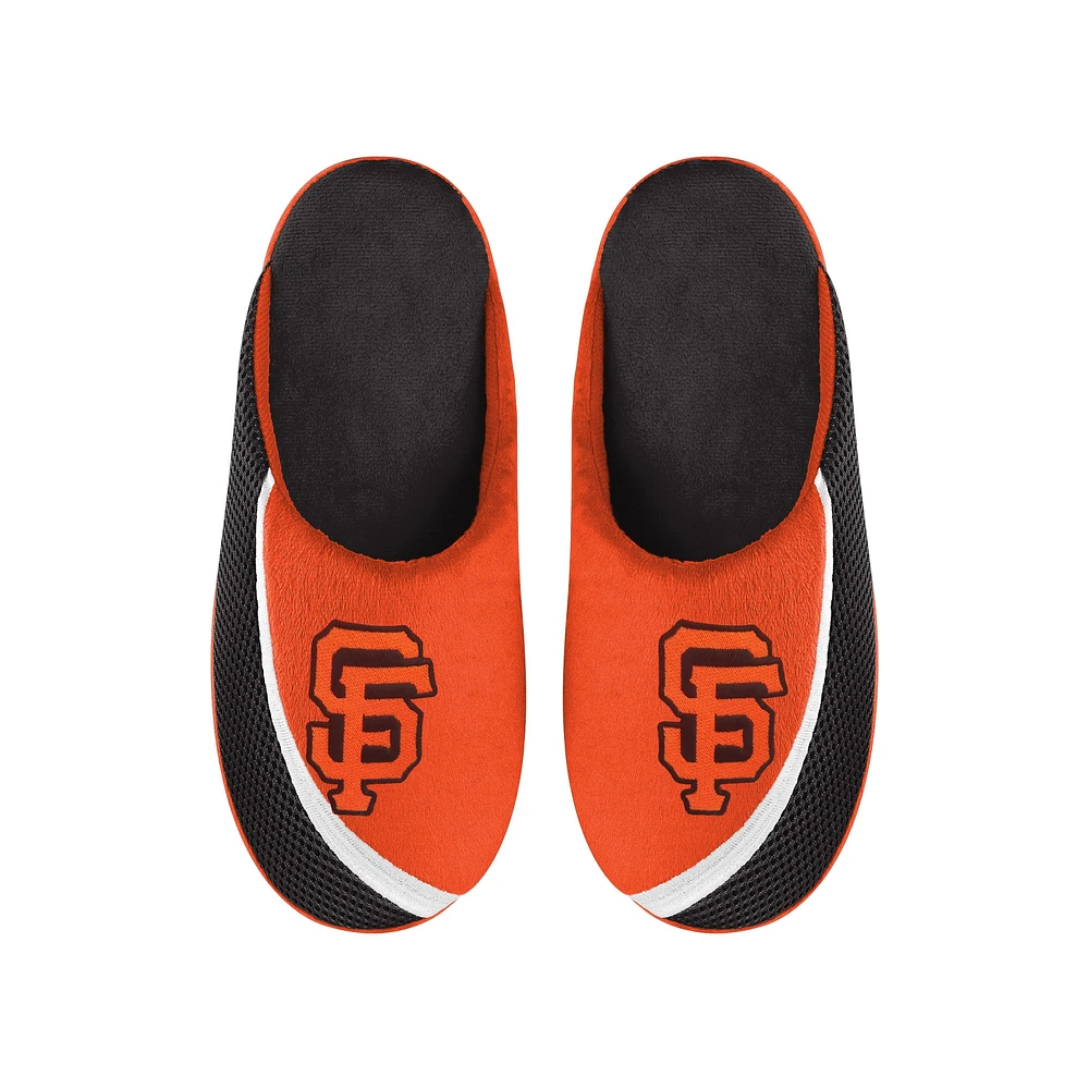 Chaussons FOCO San Francisco Giants Big Logo Color Edge pour hommes