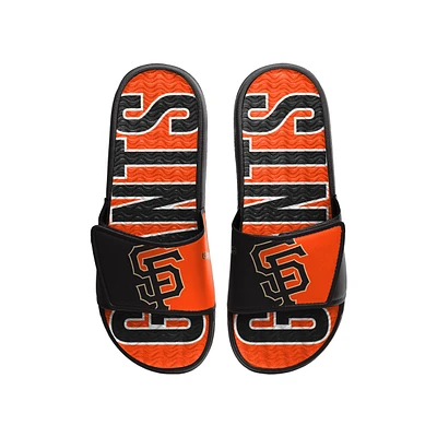 Sandales à enfiler en gel avec logo FOCO San Francisco Giants pour hommes