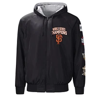 G-III Sports by Carl Banks pour homme Noir/Gris Sweat à capuche raglan réversible Southpaw Giants de San Francisco Veste entièrement zippée