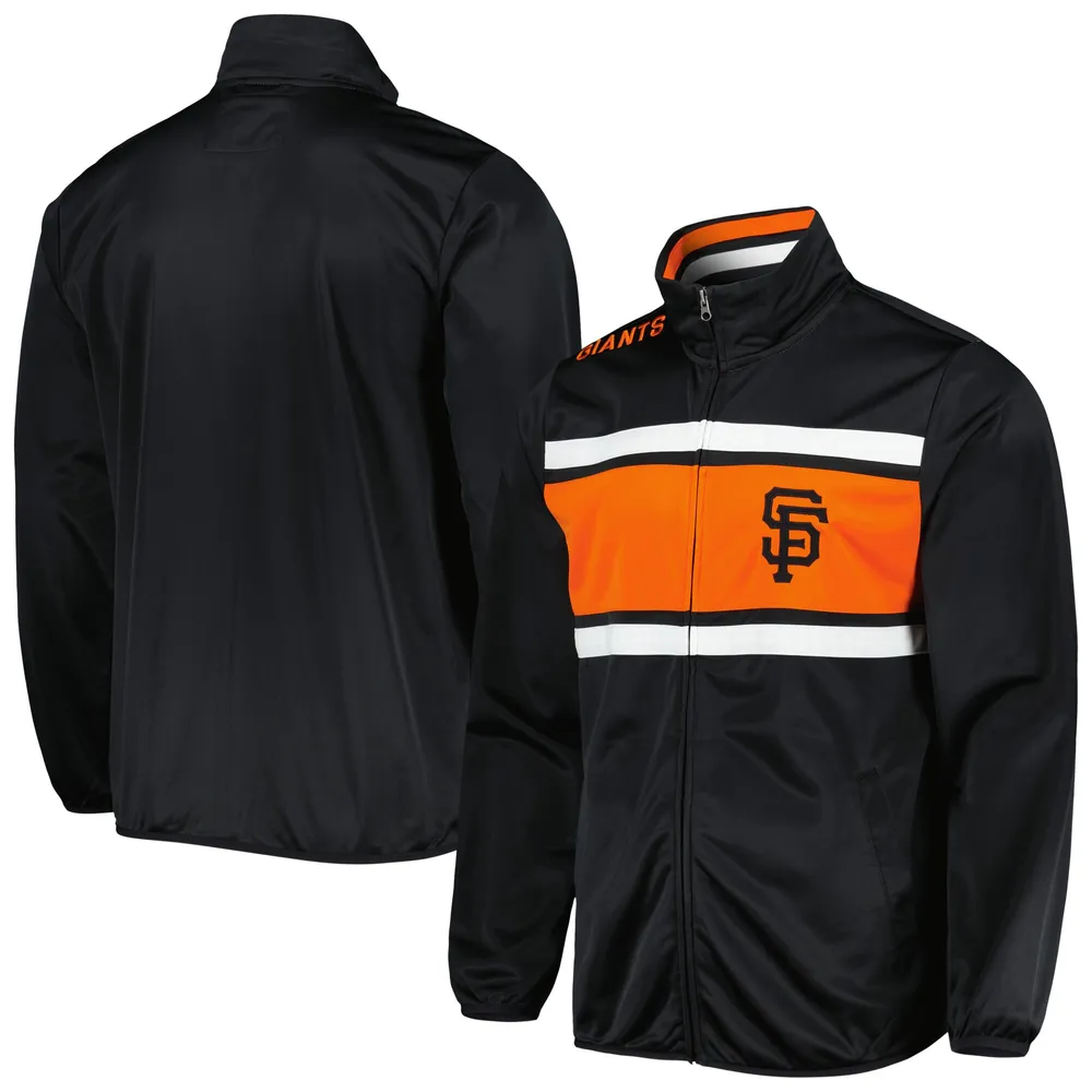 Men's San Francisco Giants G-III Sports by Carl Banks Black Linesman Hooded  Full-Zip Jacket