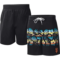 Men's G-III Sports by Carl Banks Black San Francisco Giants Breeze Volley Swim Shorts