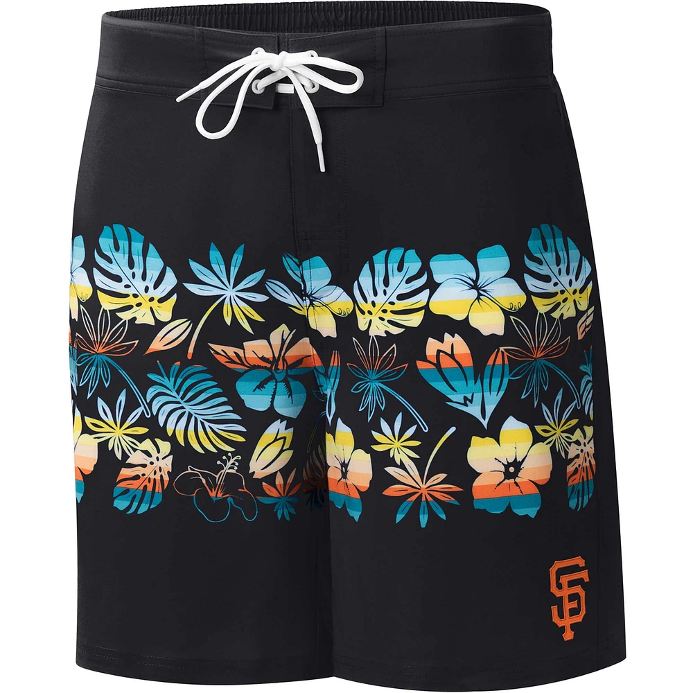 Men's G-III Sports by Carl Banks Black San Francisco Giants Breeze Volley Swim Shorts