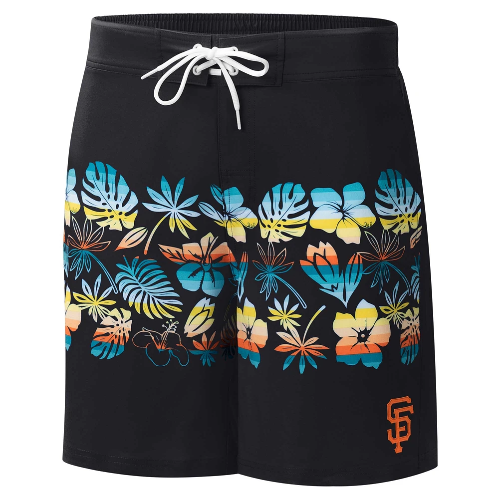 Men's G-III Sports by Carl Banks Black San Francisco Giants Breeze Volley Swim Shorts