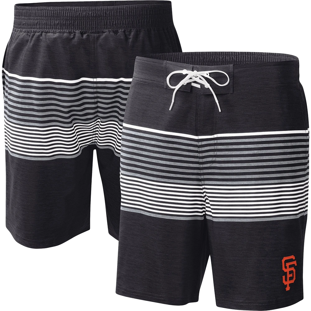 Men's G-III Sports by Carl Banks  Black San Francisco Giants Coastline Volley Swim Shorts