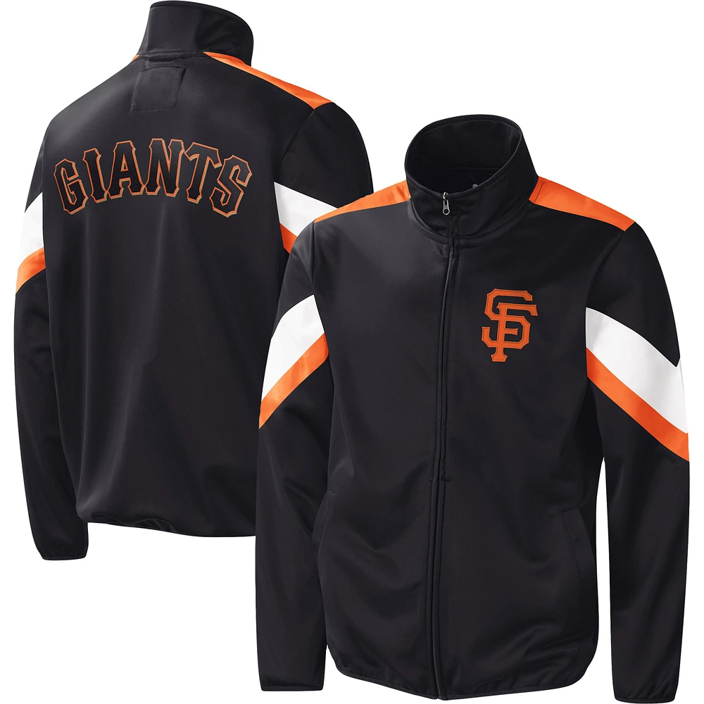 G-III Sports by Carl Banks pour homme Noir San Francisco Giants Earned Run Full-Zip Jacket