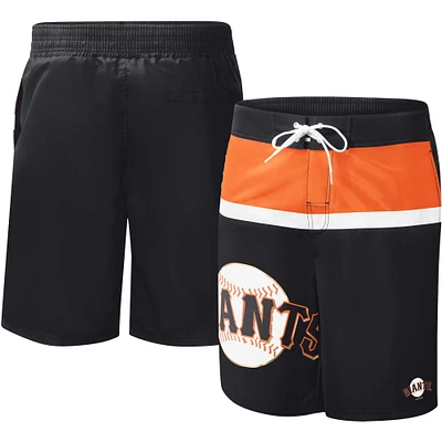 Men's G-III Sports by Carl Banks Black San Francisco Giants Sea Wind Swim Shorts