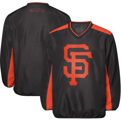 Men's G-III Sports by Carl Banks Black/Gray San Francisco Giants Southpaw Reversible Raglan Hoodie Full-Zip Jacket Size: Medium