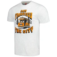 Men's Homage  Ash San Francisco Giants The City Hyper Local Tri-Blend T-Shirt