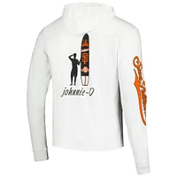 T-shirt à capuche manches longues pour hommes Johnnie-O White San Francisco Giants Eddie